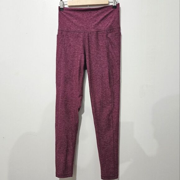 Calia - Leggings High Rise Pockets Form Fitting Activewear - Size S - Purple - Picture 1 of 6